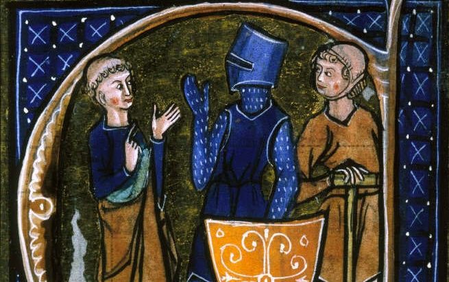 Enluminure représentant les trois ordres au Moyen-Age