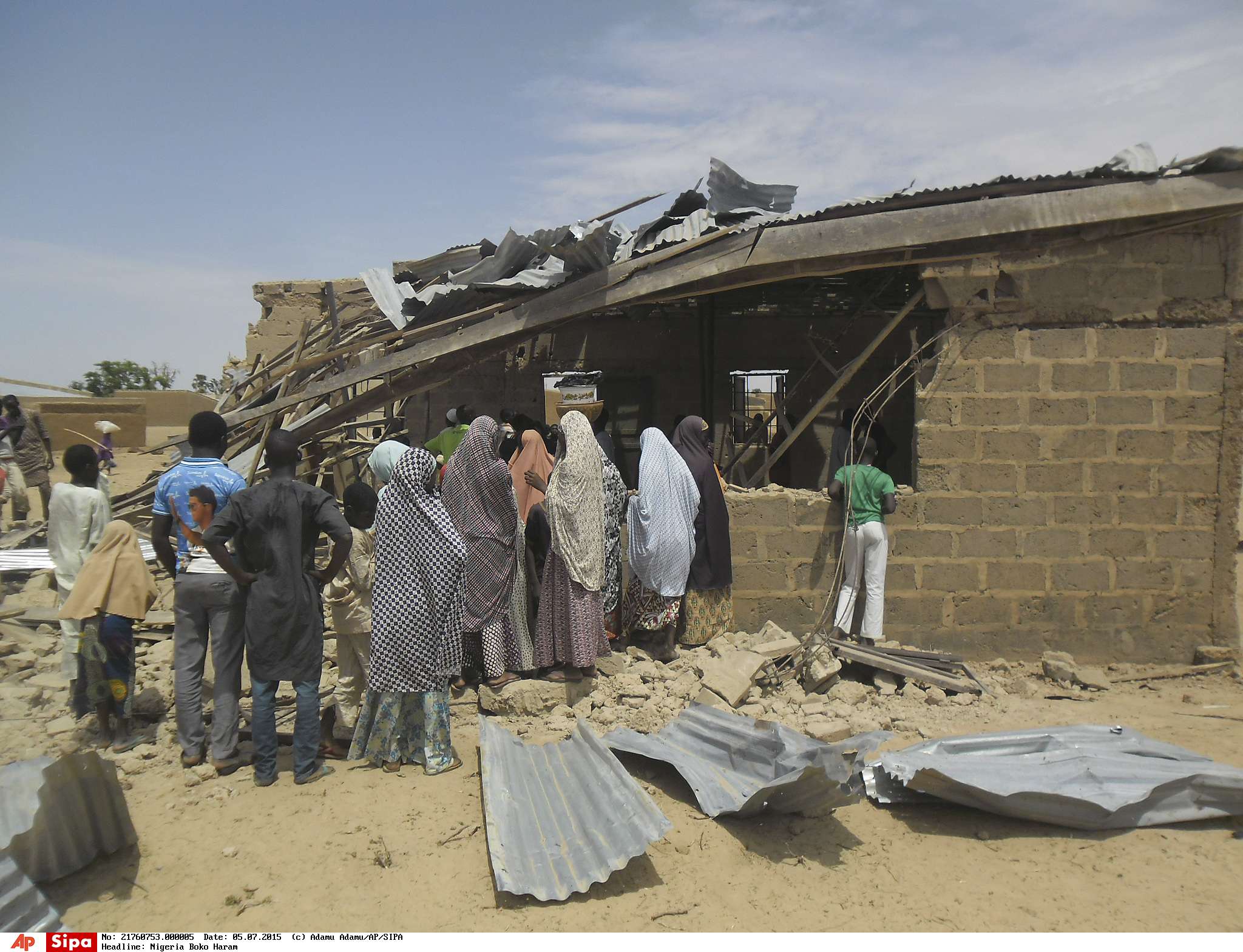 Une église évangélique nigériane après un attentat à la bombe en 2015
C: Adamu Adamu/AP/SIPA