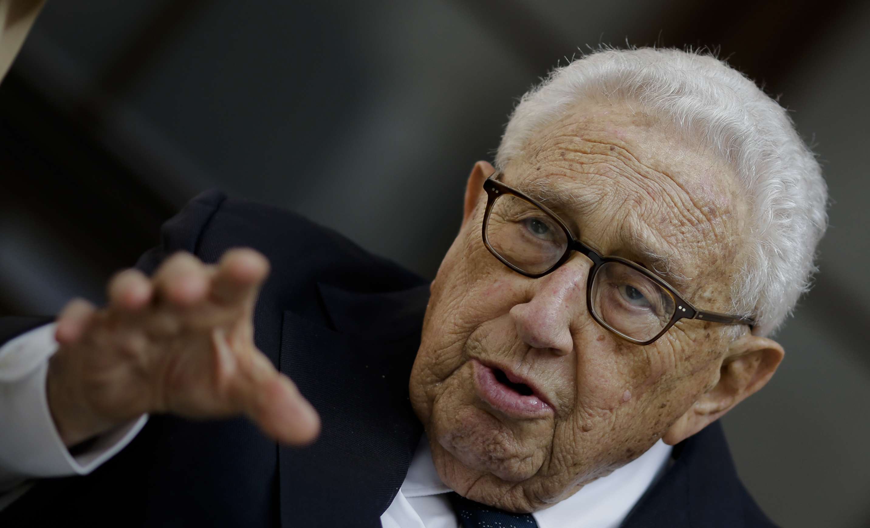 Henry Kissinger, ancien Secrétaire d'Etat des Etats-Unis
C: Markus Schreiber/AP/SIPA
