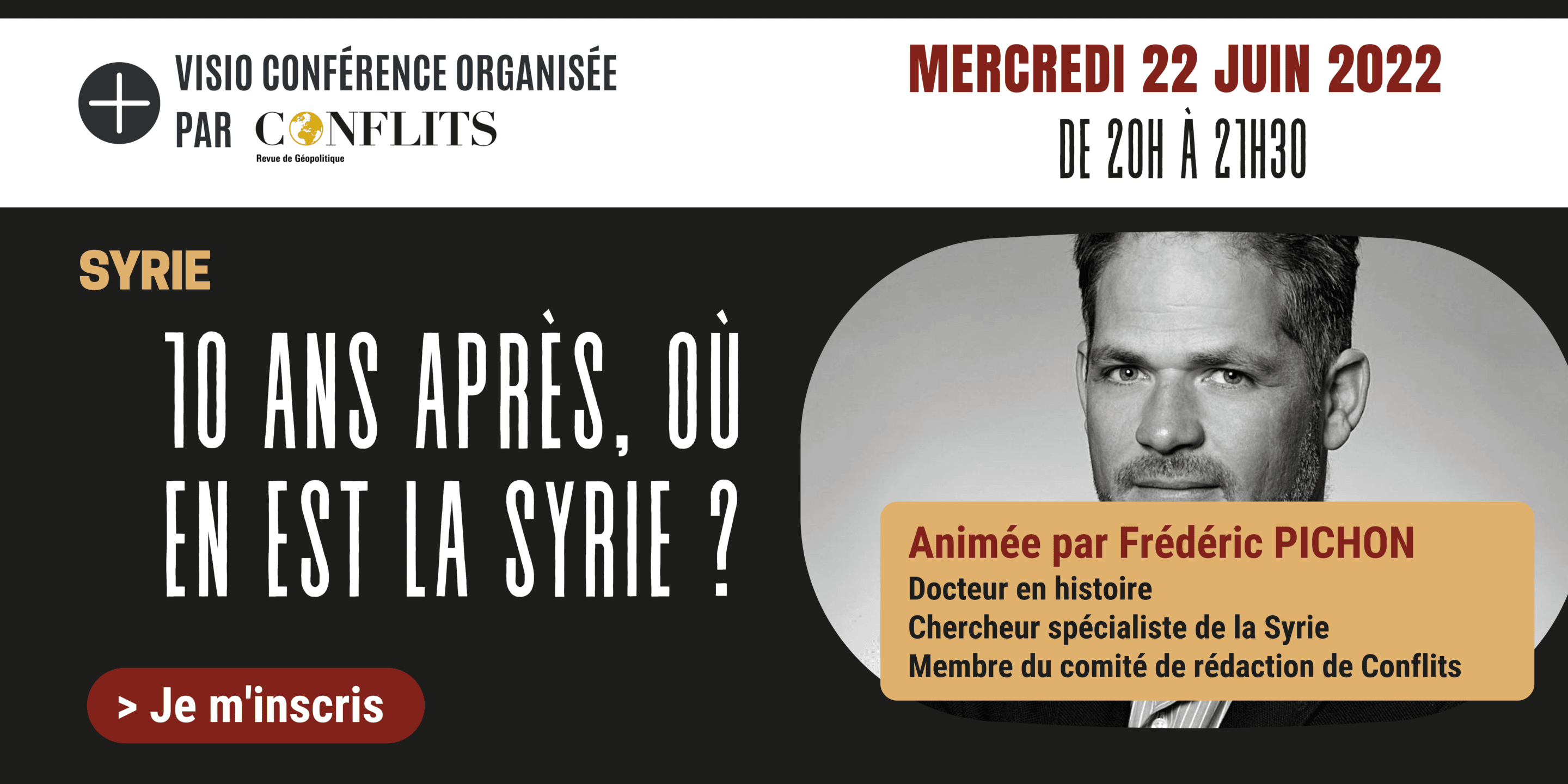 Conférence Conflits : Où en est la Syrie ? Frédéric Pichon