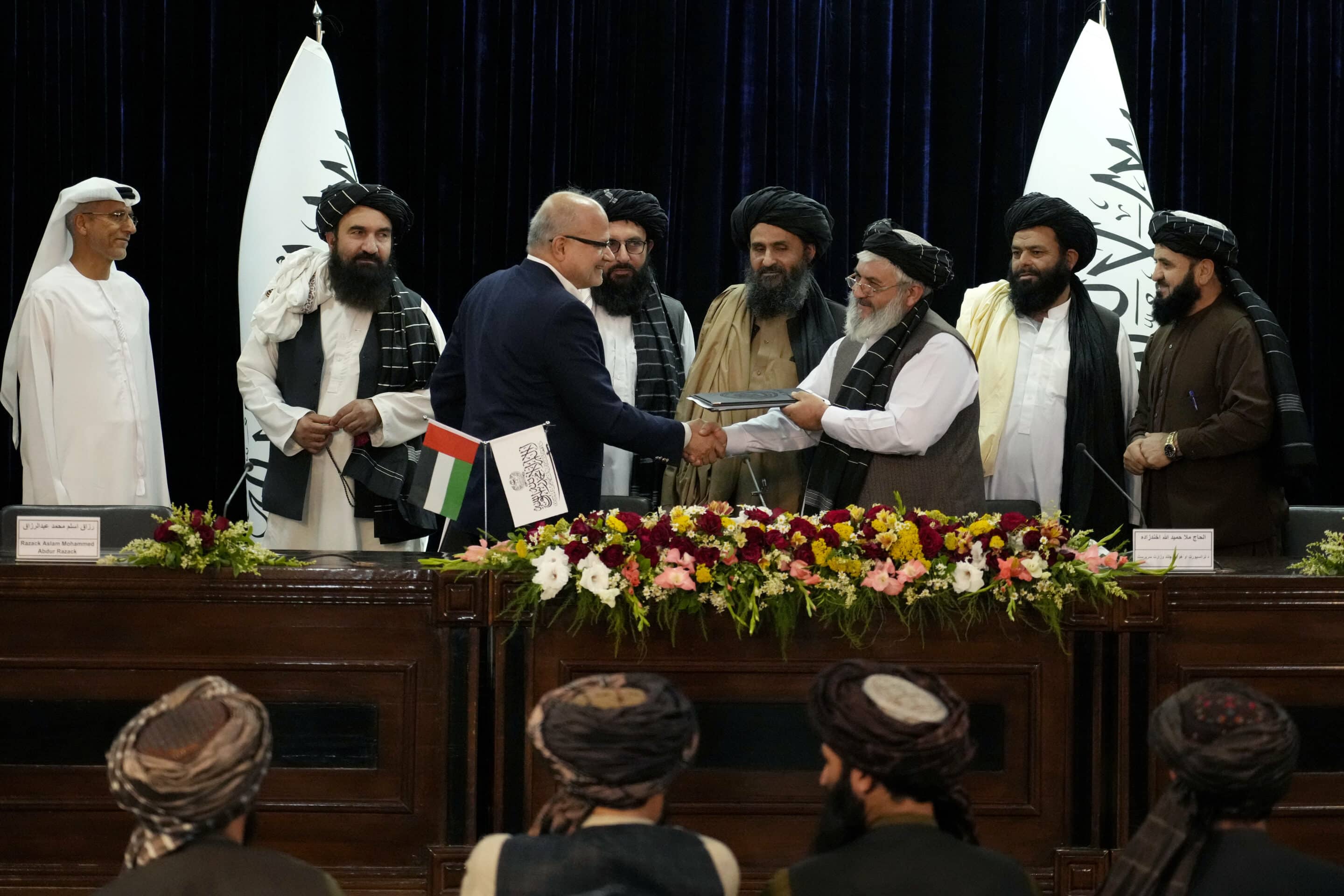 Mardi 24 mai 2022, les Talibans ont déclaré qu'ils avaient signé un accord permettant à la société GAAC Solutions, basée à Abu Dhabi, de gérer les aéroports de Herat, Kaboul et Kandahar. 
Crédits: AP Photo/Ebrahim Noroozi