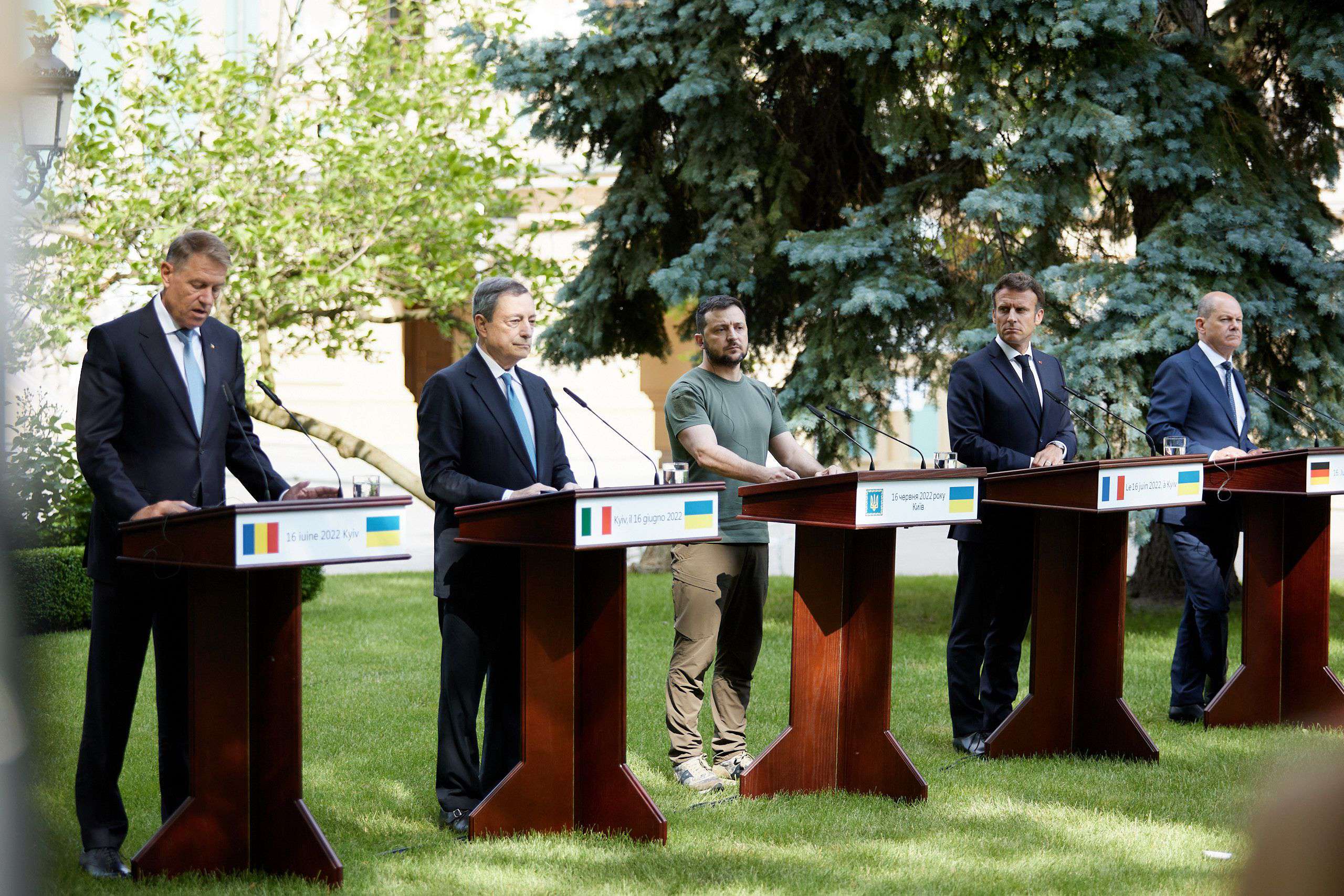 Rencontre du Président ukrainien avec les dirigeants européens à Kyiv, Ukraine - 16 juin 
Crédits : EyePress News/Shutterstock