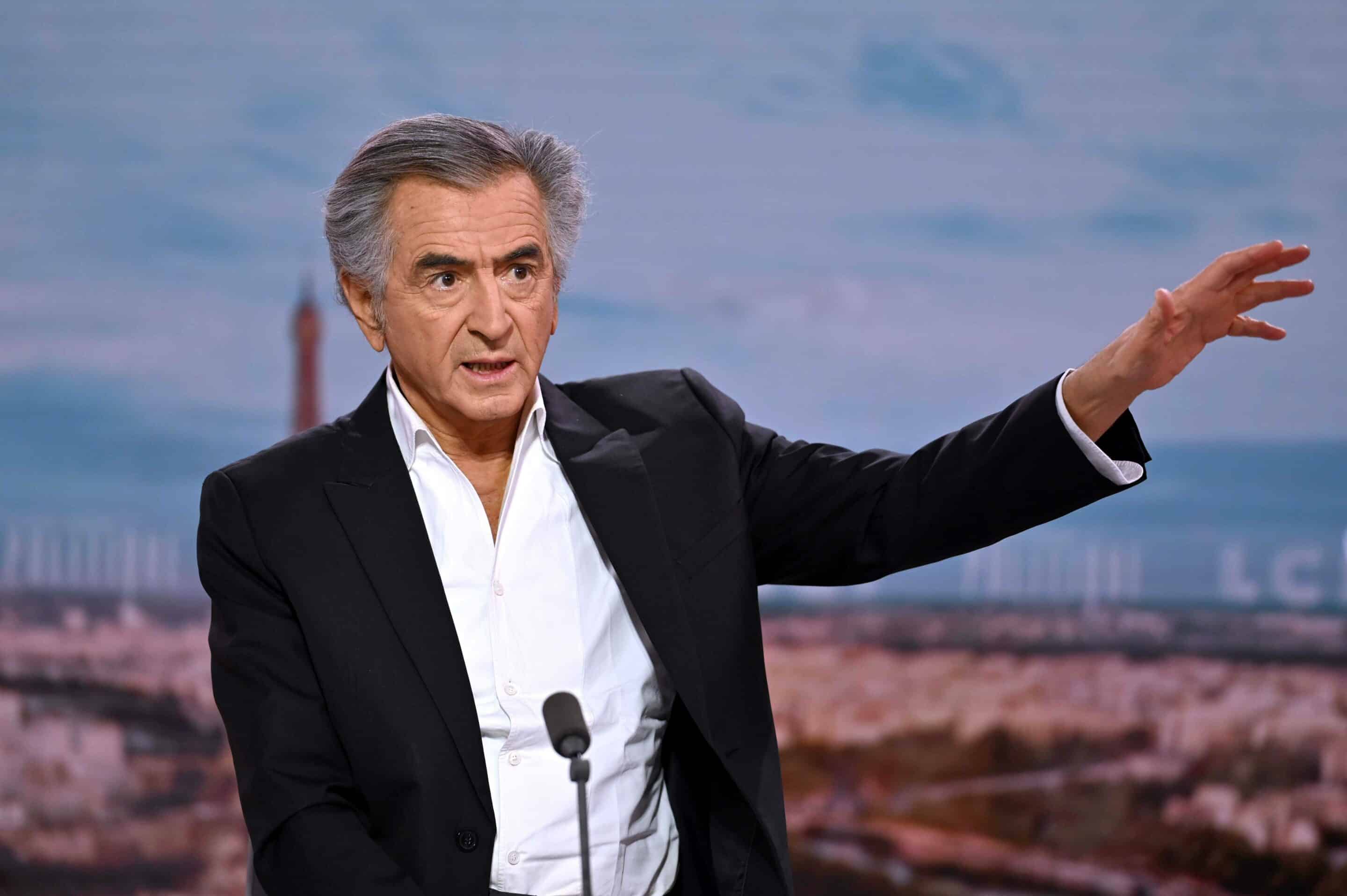 Bernard-Henri Levy sur le plateau de LCI. Paris, FRANCE - 23/03/2022.
Crédits : RETMEN/SIPA