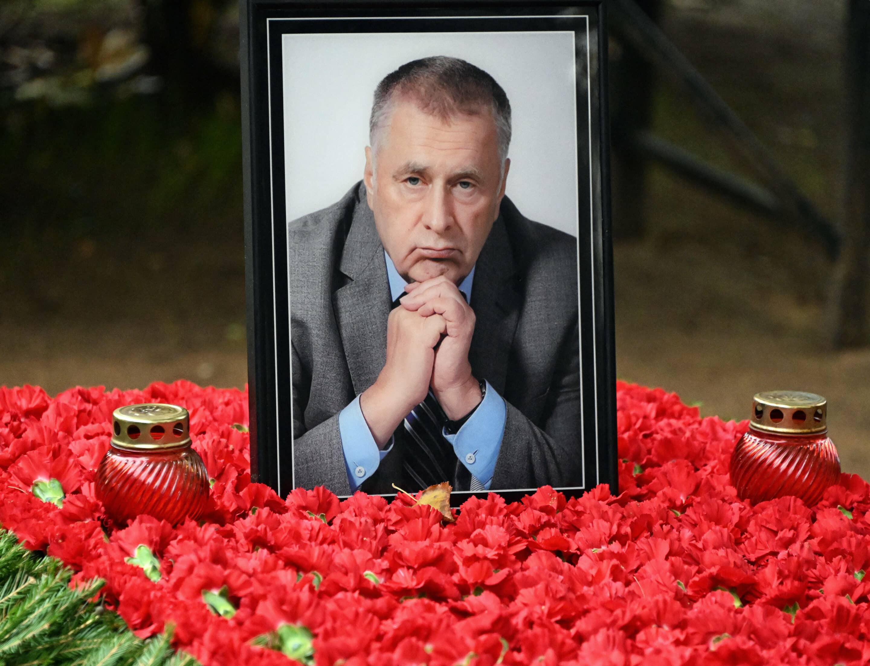 Funeral meeting on the day of memory of the founder of the LDPR party Vladimir Zhirinovsky at the Novodevichy cemetery. Grave of Vladimir Zhirinovsky.
06.10.2022 Russia, Moscow
Photo credit: Anatoliy Zhdanov/Kommersant/Sipa USA/41940384//2210062055