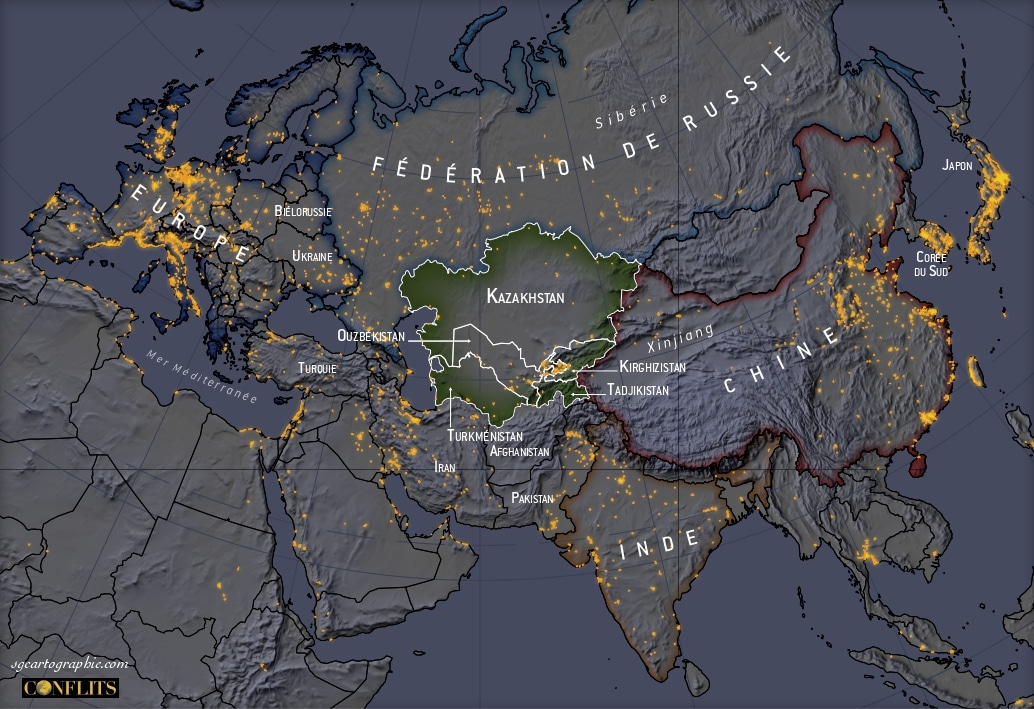 <i class='fa fa-lock' aria-hidden='true'></i> Le Kazakhstan : pays enclavé et trait d’union géographique