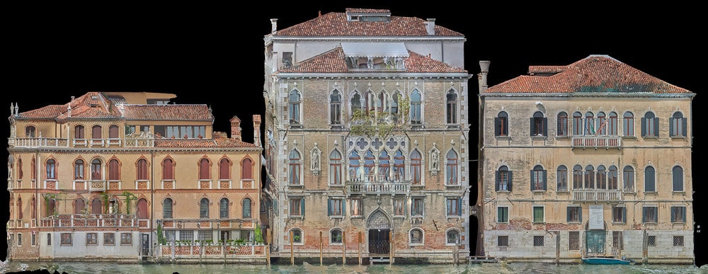 Orthophotographie du palais Ca’ Cerchieri
Loredan et des façades adjacentes © Iconem – GPI