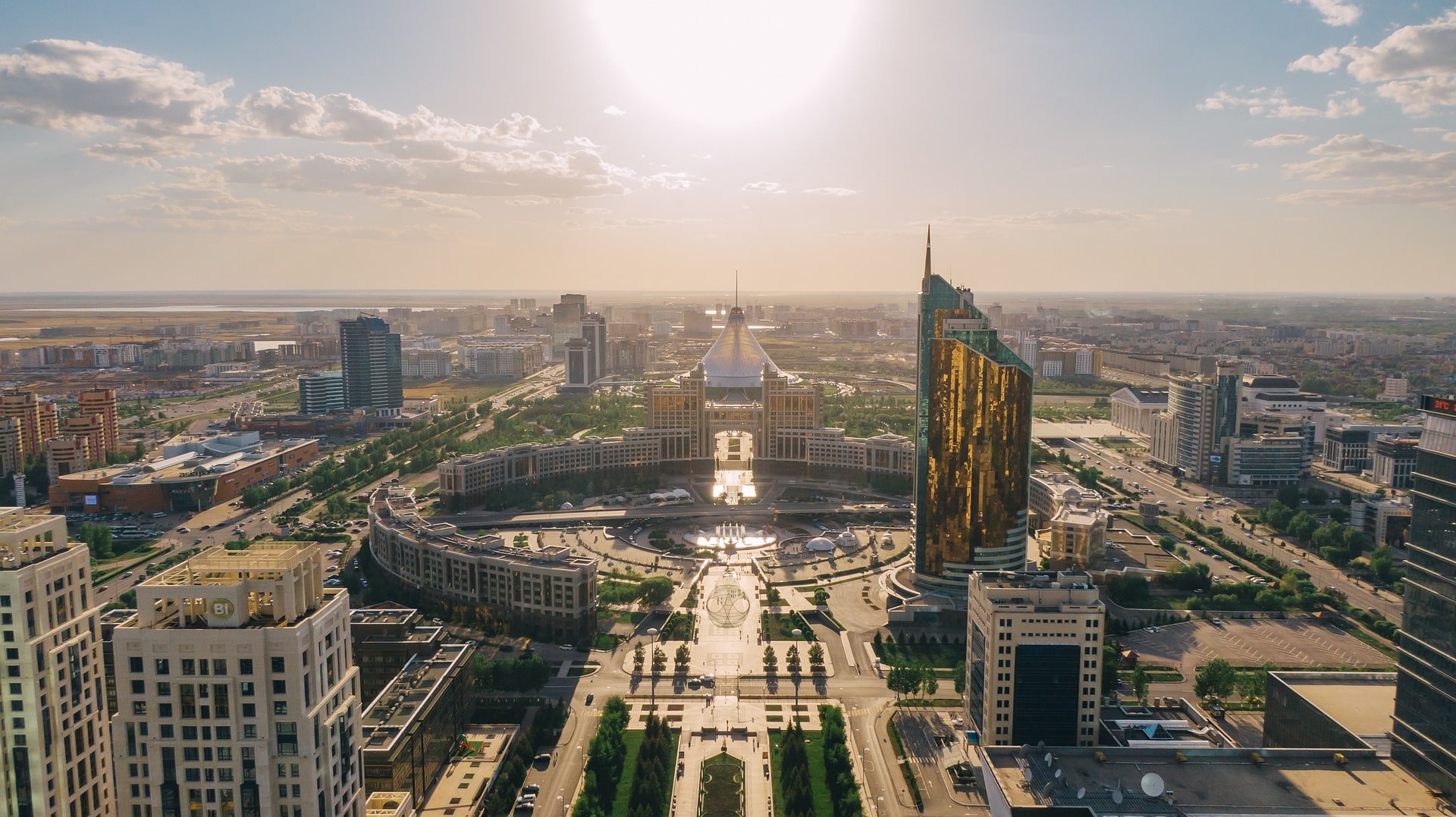 Vue d'ensemble de la ville d'Astana