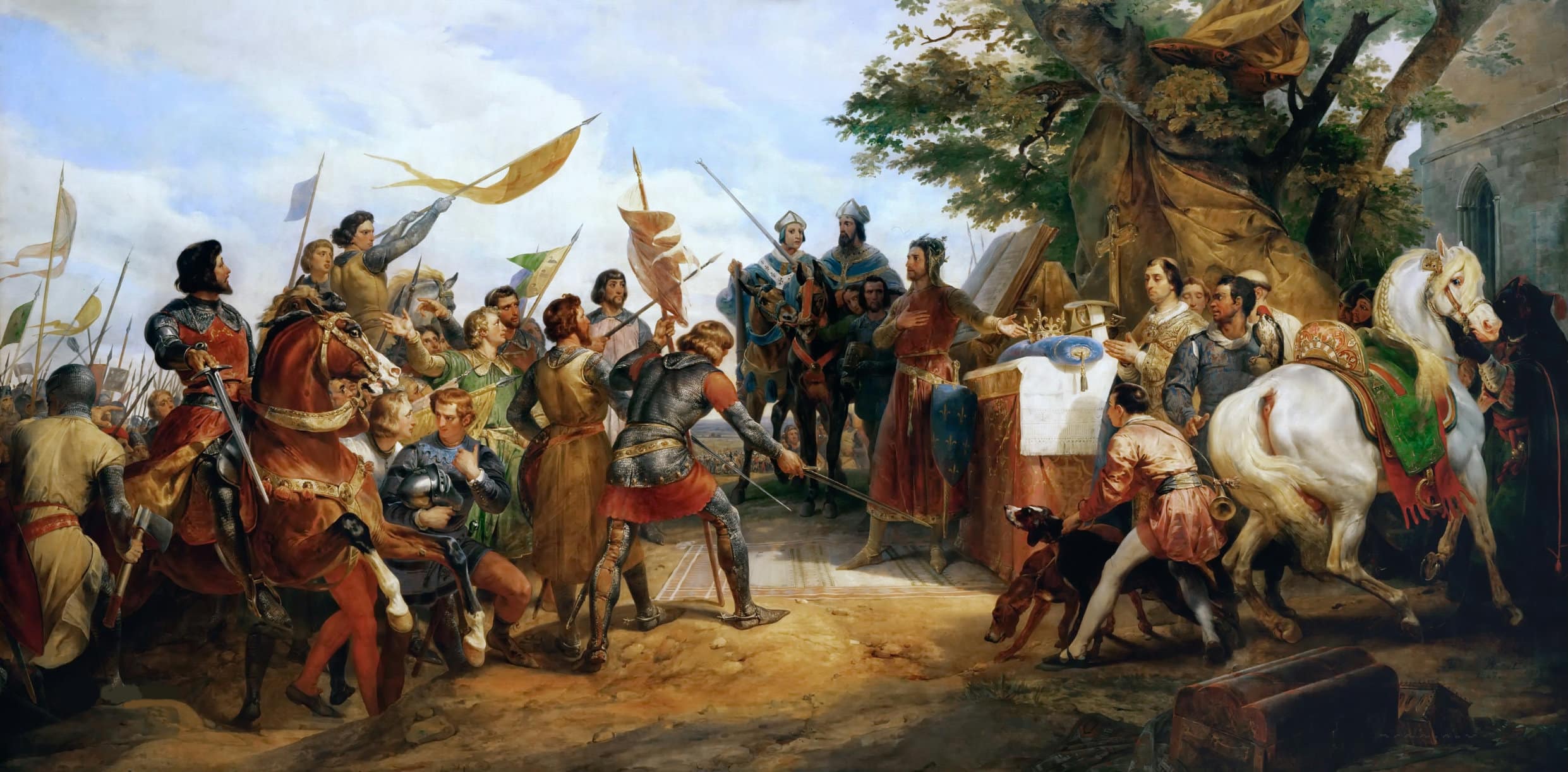 Bataille de Bouvines, le 27 Juillet 1214,par Horace Vernet, 1827