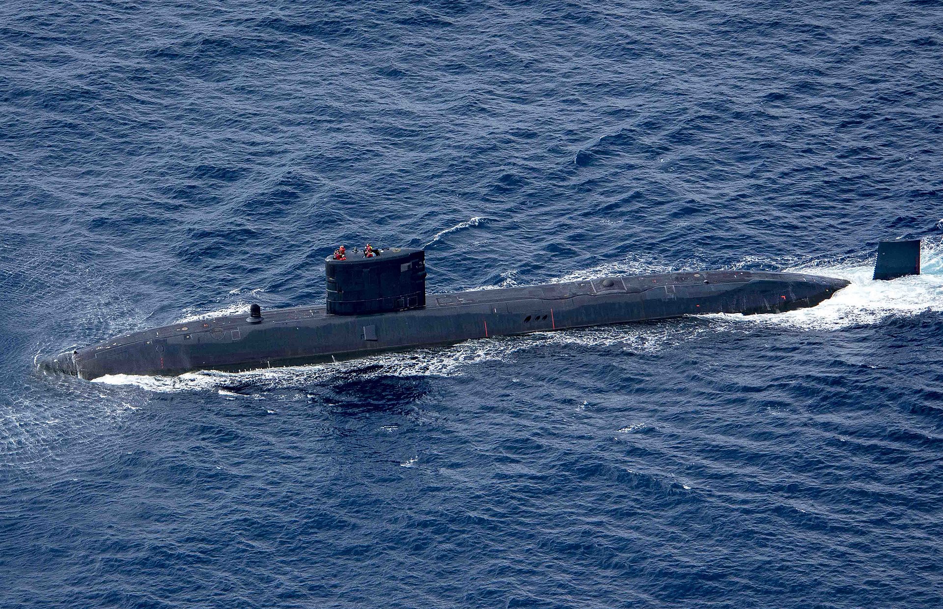 Le HMS Trenchant, un des septs sous-marins nucléaires d'attaque de la Royal Navy.
Crédit : Wikipedia Commons, U.S. Navy photo by Mass Communication Specialist Seaman Zachary Wickline