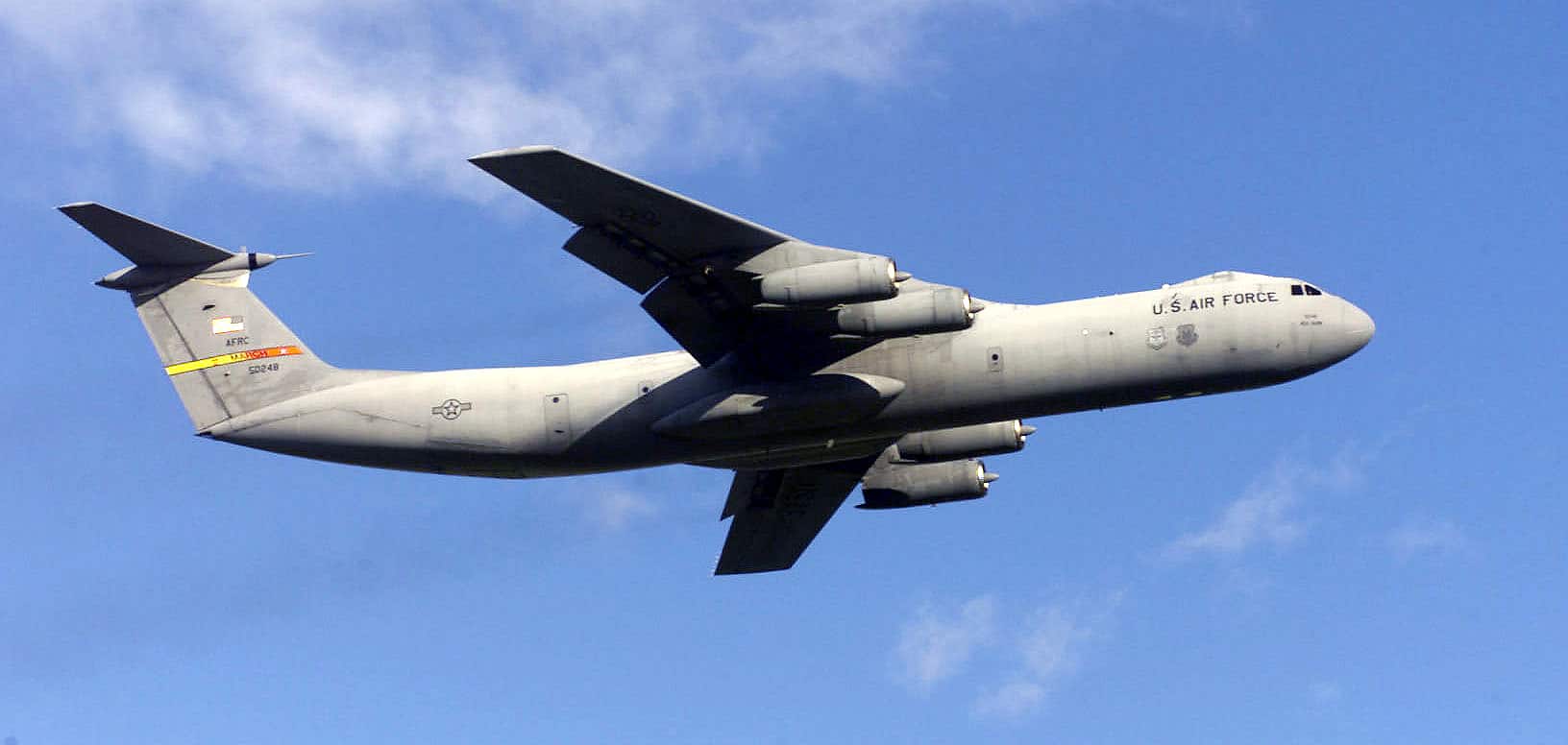 Le Lockheed C-141 Starlifter, avion de transport militaire américain en service de 1965 à 2006.
Crédit : Wikicommons