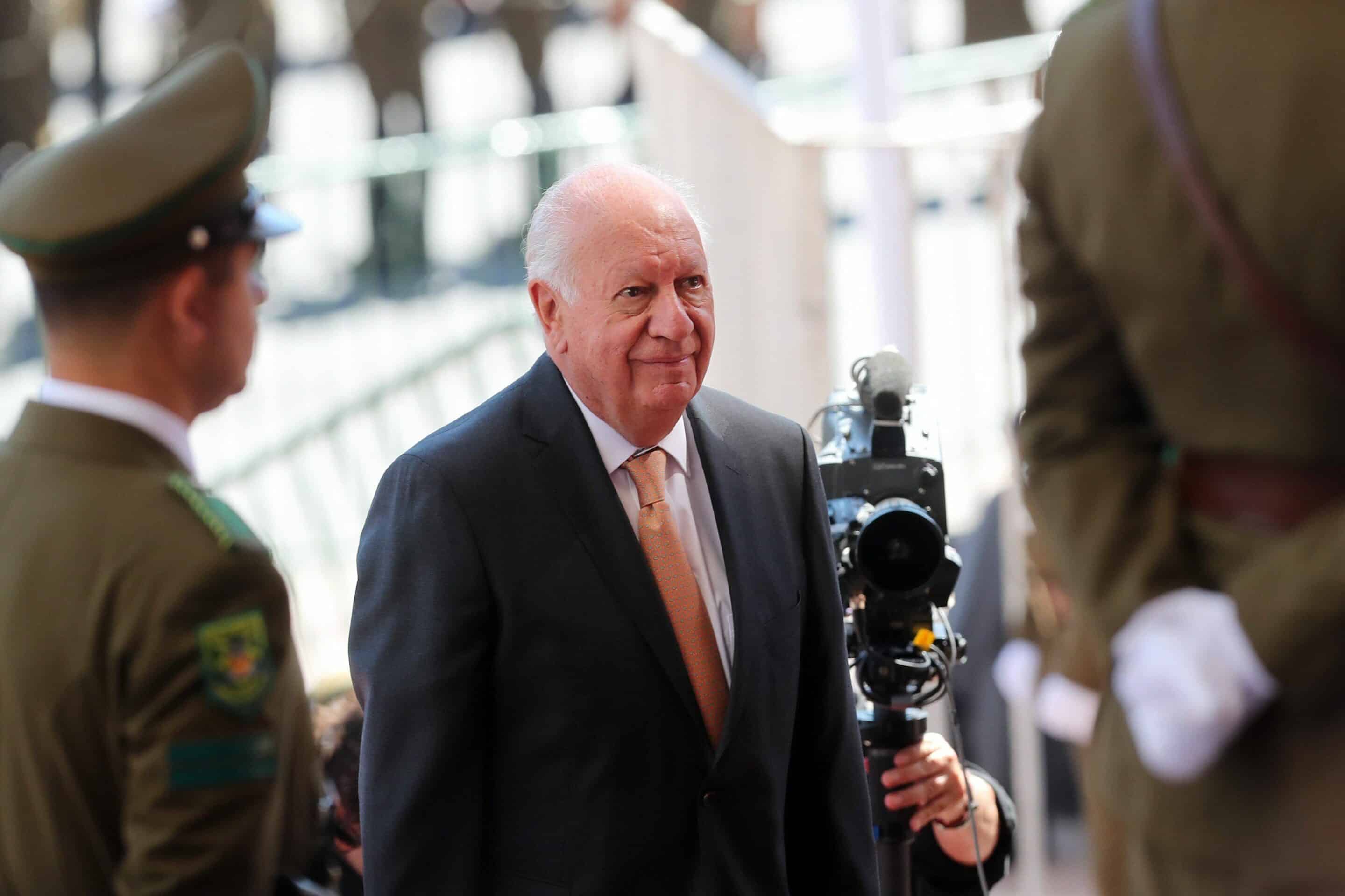 L'ancien président chilien Ricardo Lagos assiste à la cérémonie d'investiture du président chilien Sebastian Pinera au Congrès national, à Valparaiso, au Chili, le 11 mars 2018. Credit:Mario Ruiz/EFE/SIPA/1803111857