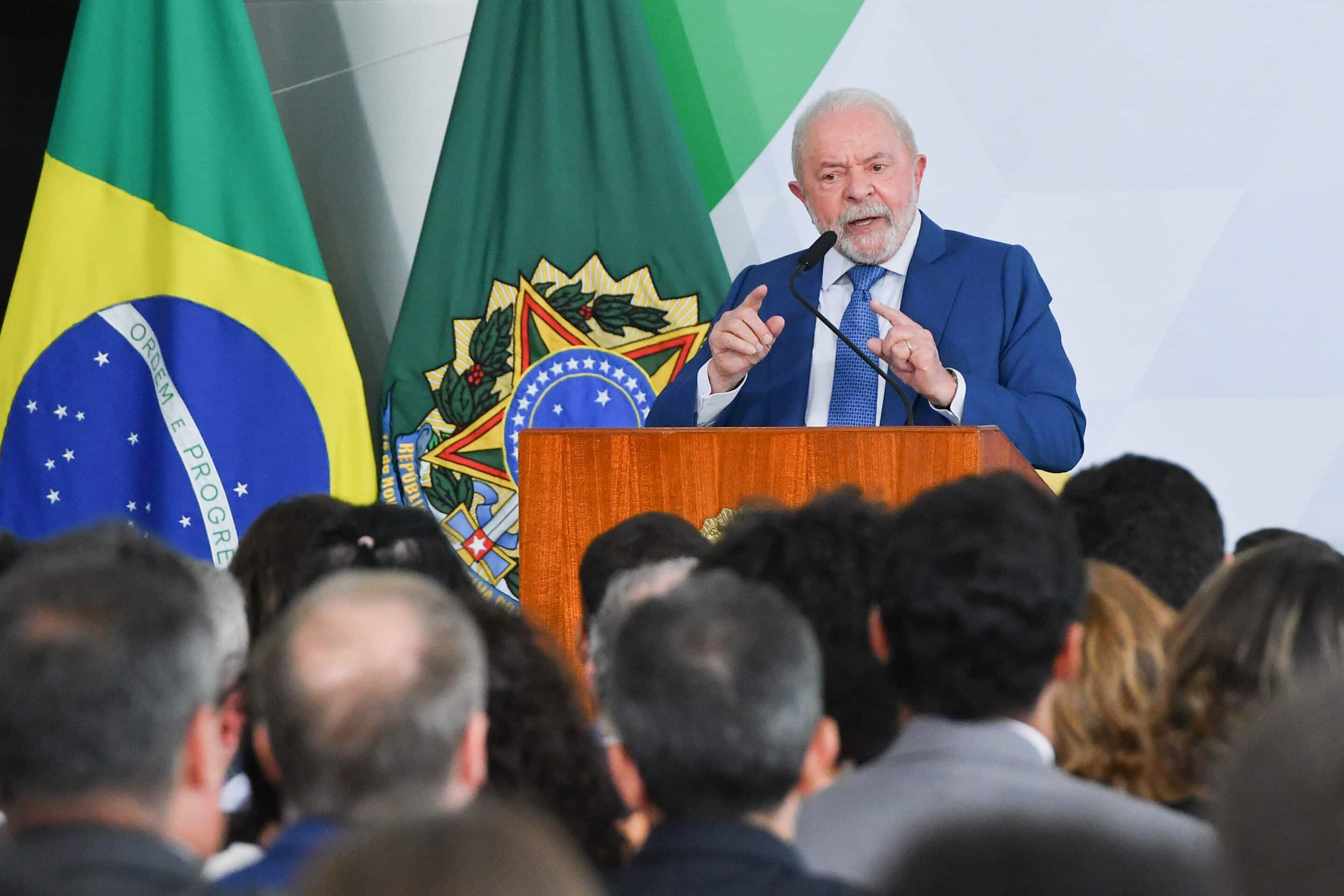 Discours du Président Lula. Ce jeudi 16 février 2023 à Brasilia, Brésil.
Ton Molina/Fotoarena/Sipa USA)/44523398/Ton Molina/2302191711