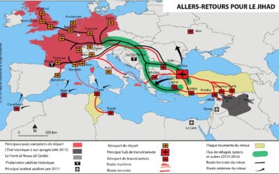 Carte. Le djihad, entre l’Europe et le Moyen-Orient