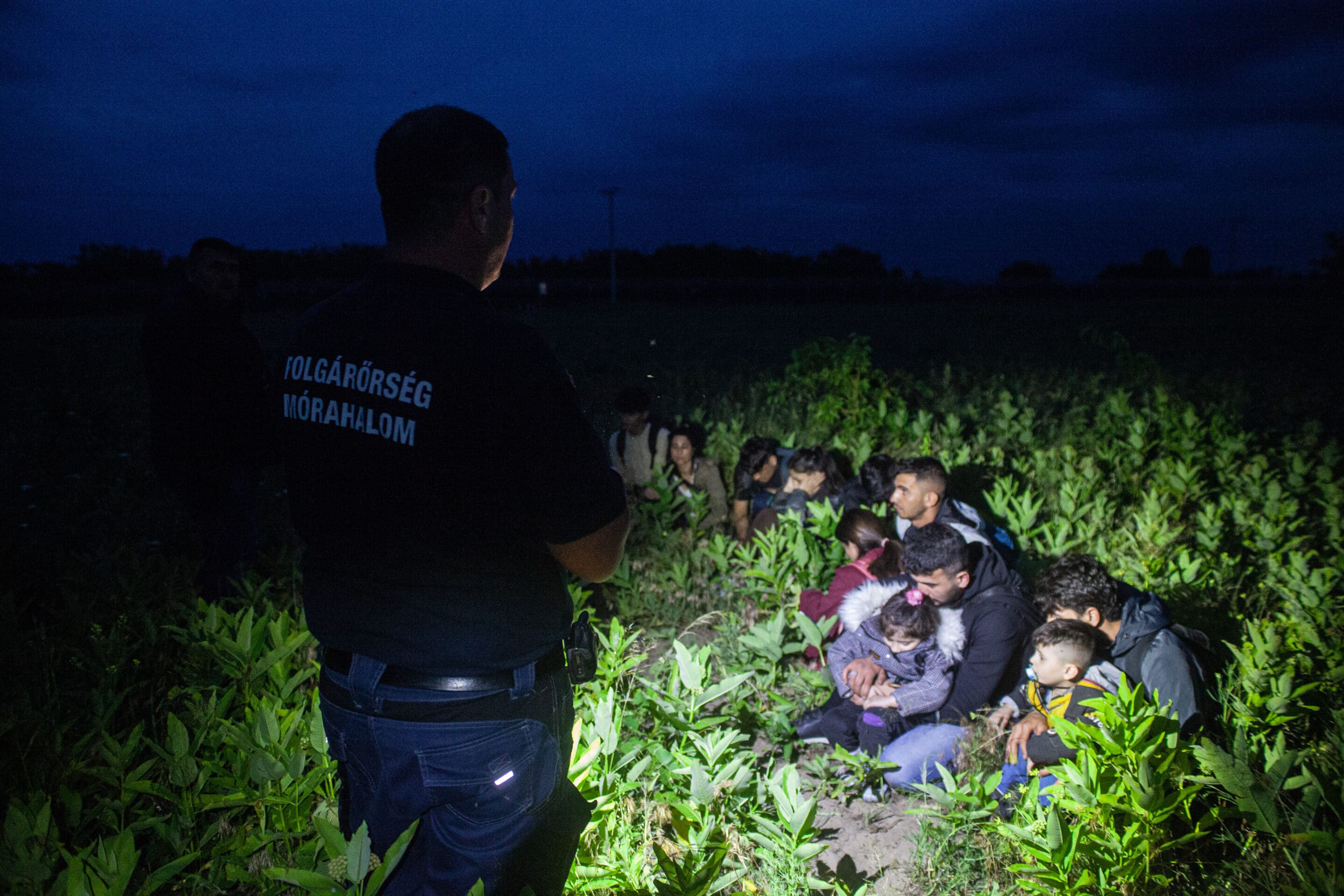 Migrants à la frontière de la Hongrie (c) Pierre-Yves Baillet