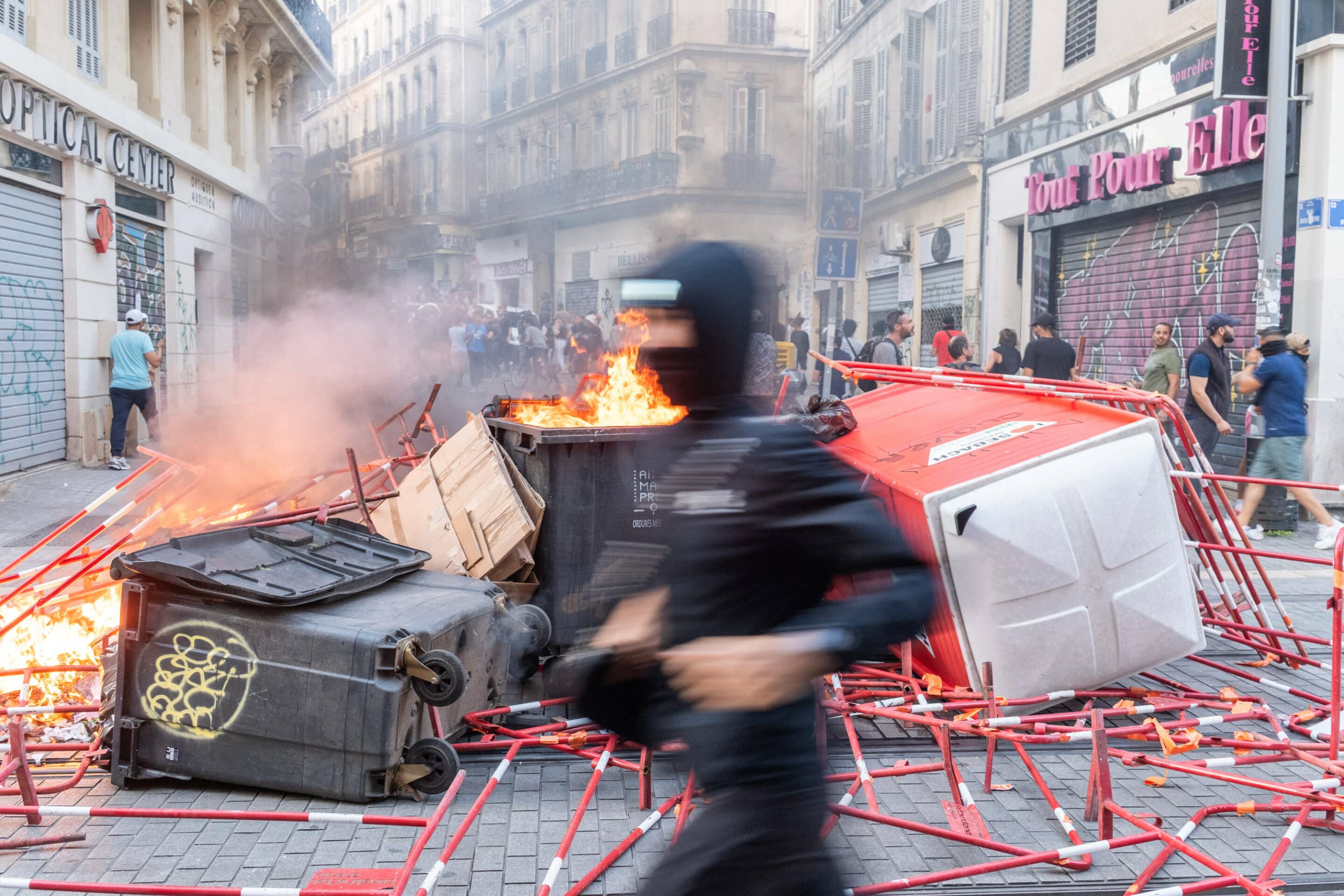 Violences à Marseille le 30 juin 2023.
//ASLANSENERYILMAZ_Sipa.20029/Credit:SENER YILMAZ ASLAN/SIPA/2307011837