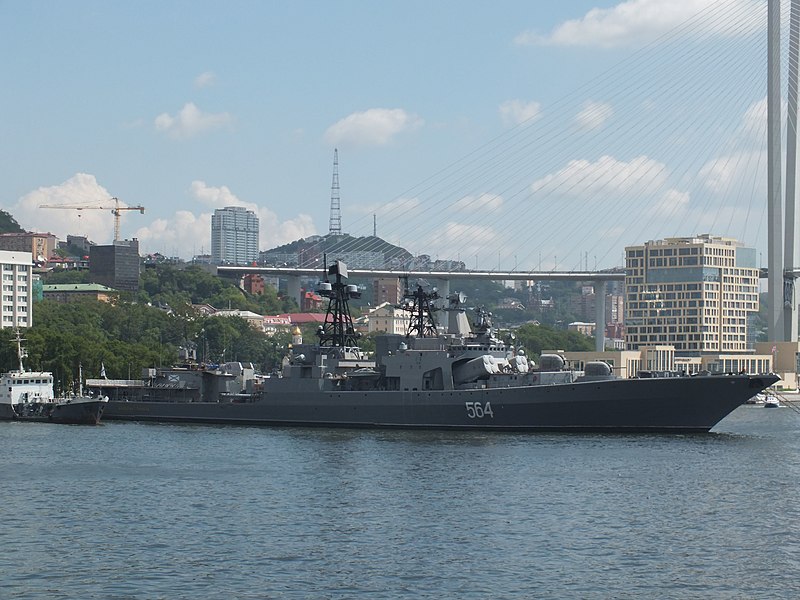 L'Amiral Tribouts, destroyer russe de la classe Oudaloï. (c) wikipedia