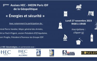 3e Assises de la géopolitique : « Énergies et sécurité »
