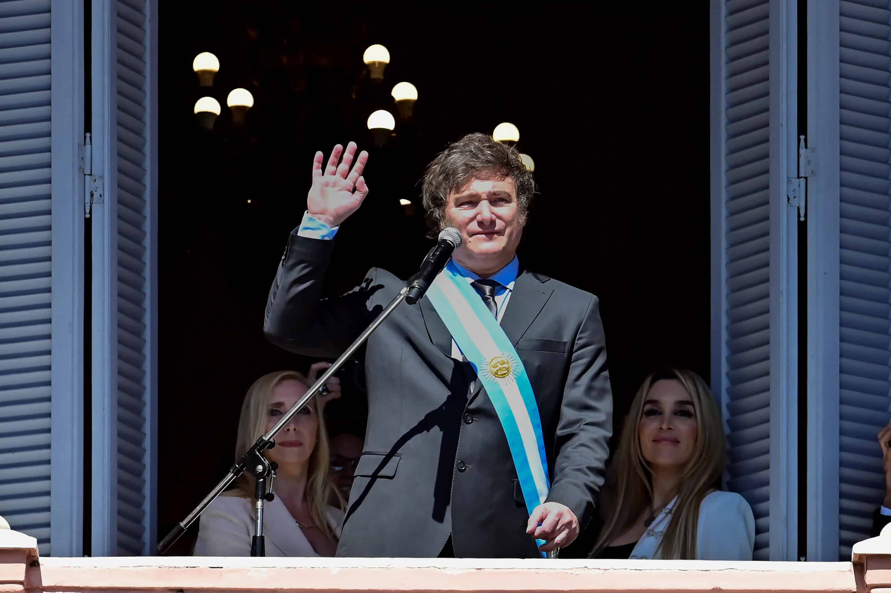Javier Milei, président de l'Argentine depuis le 10 décembre 2023. Credit:CHINE NOUVELLE/SIPA/2312111547
