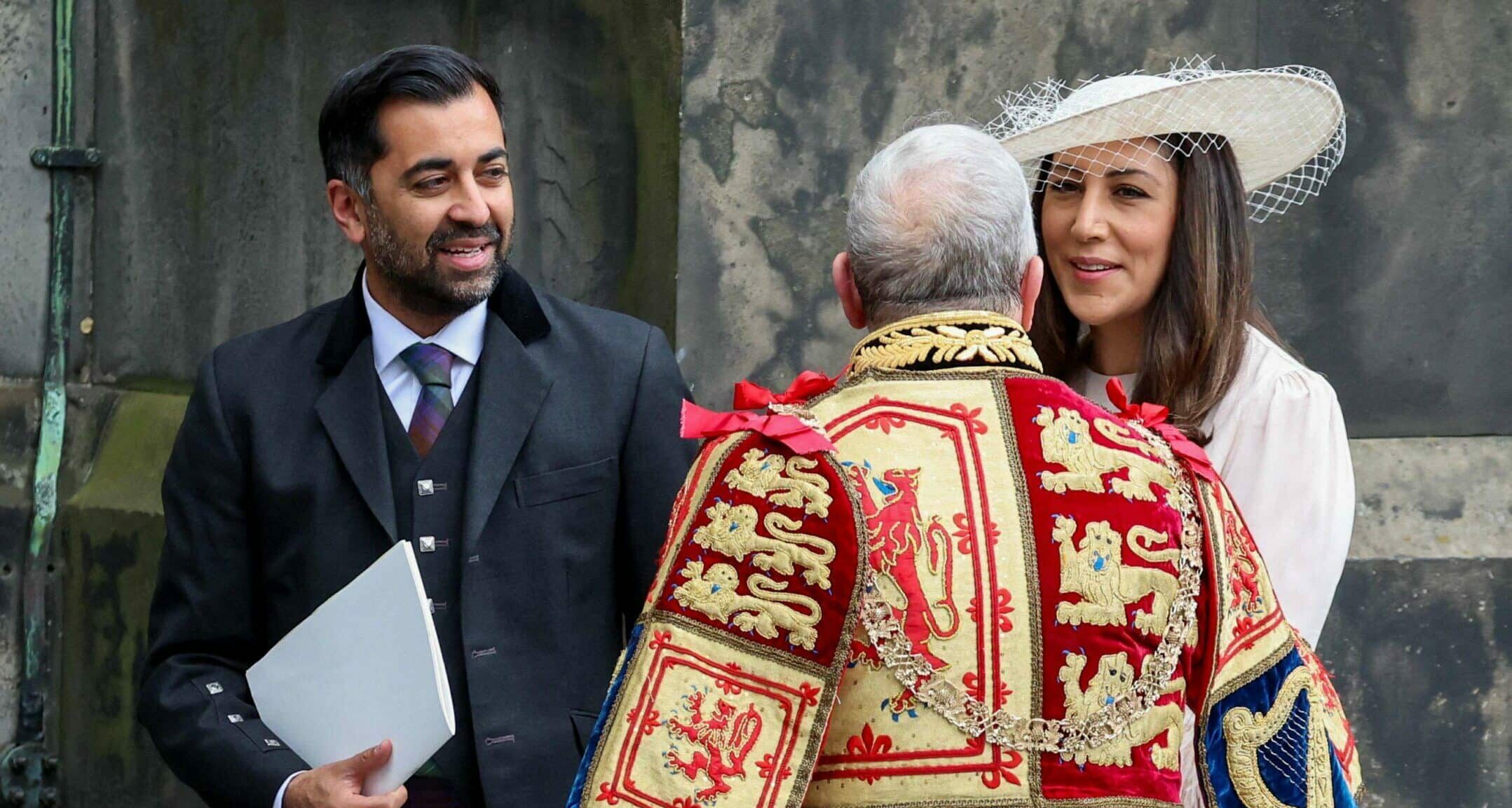 Humza Yousaf, Pakistanais et Premier ministre de l'Ecosse.
Credit: Photo by Phil Noble/WPA Pool