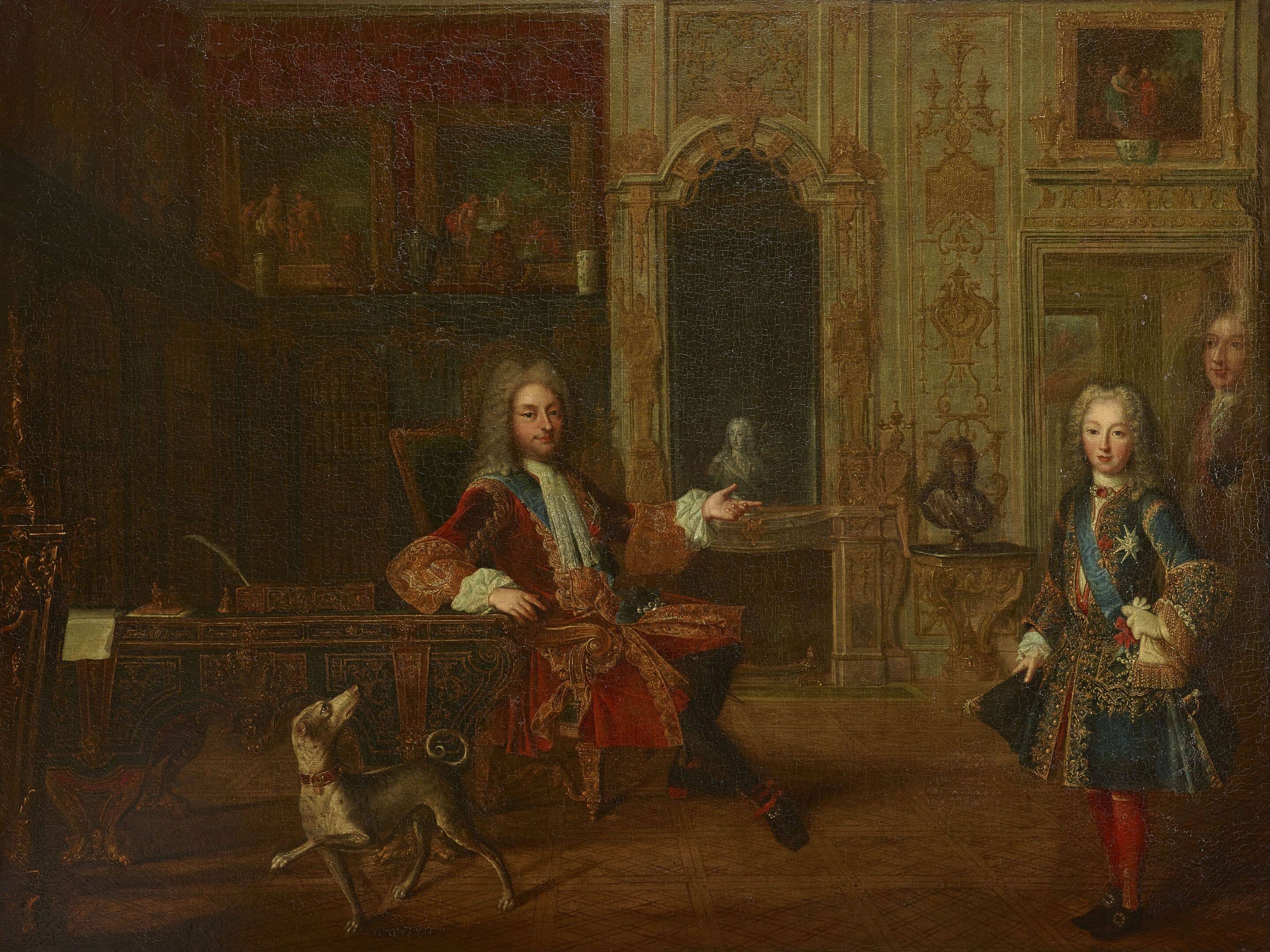 Anonyme, Le Régent et son fils dans son cabinet de travail (C) Musée Carnavalet