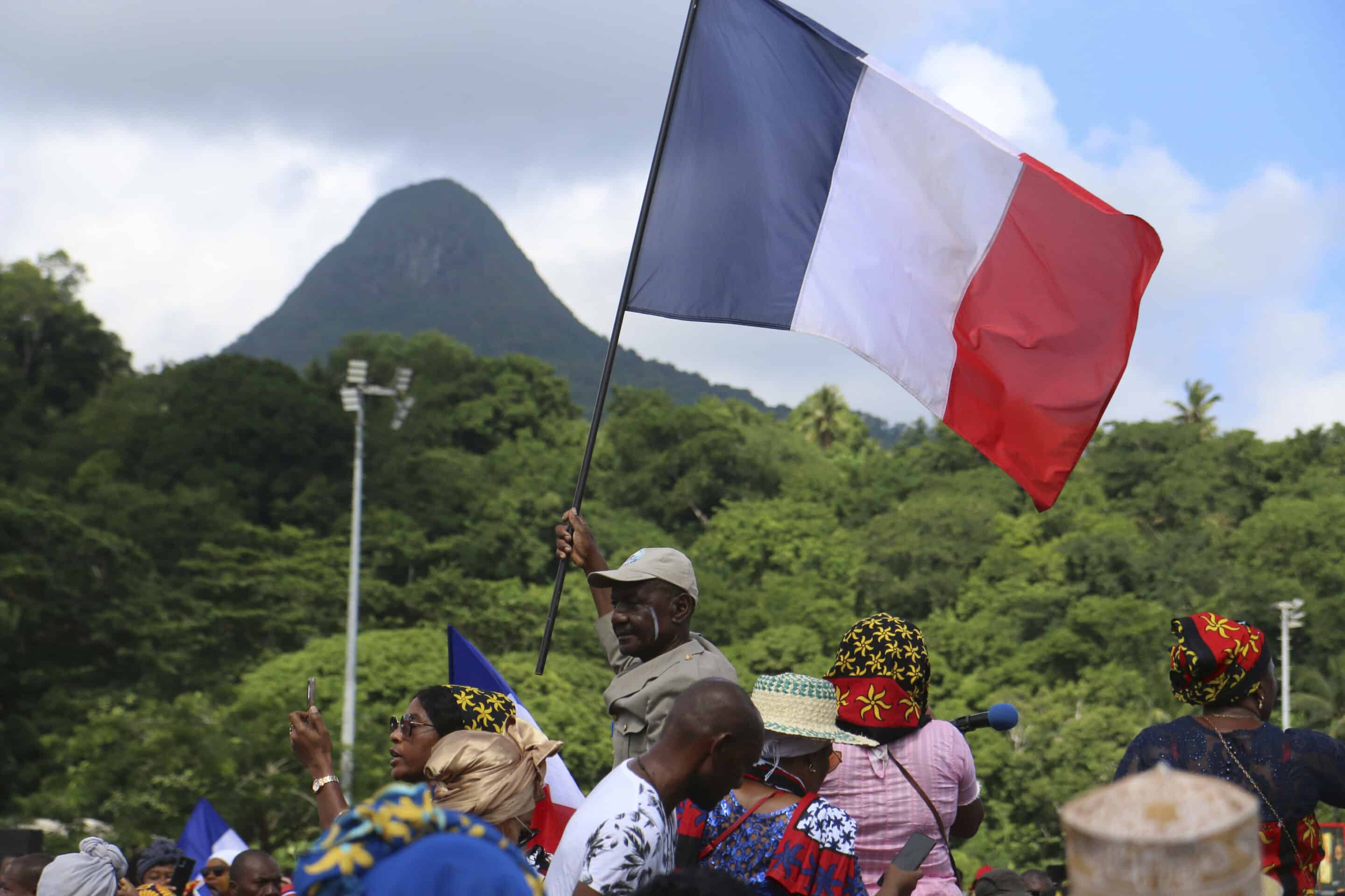 France is facing a migration quagmire on the island territory of Mayotte off Africa’s east coast. (AP Photo/Gregoire Merot)/MAY113/23125499239485//2305180710