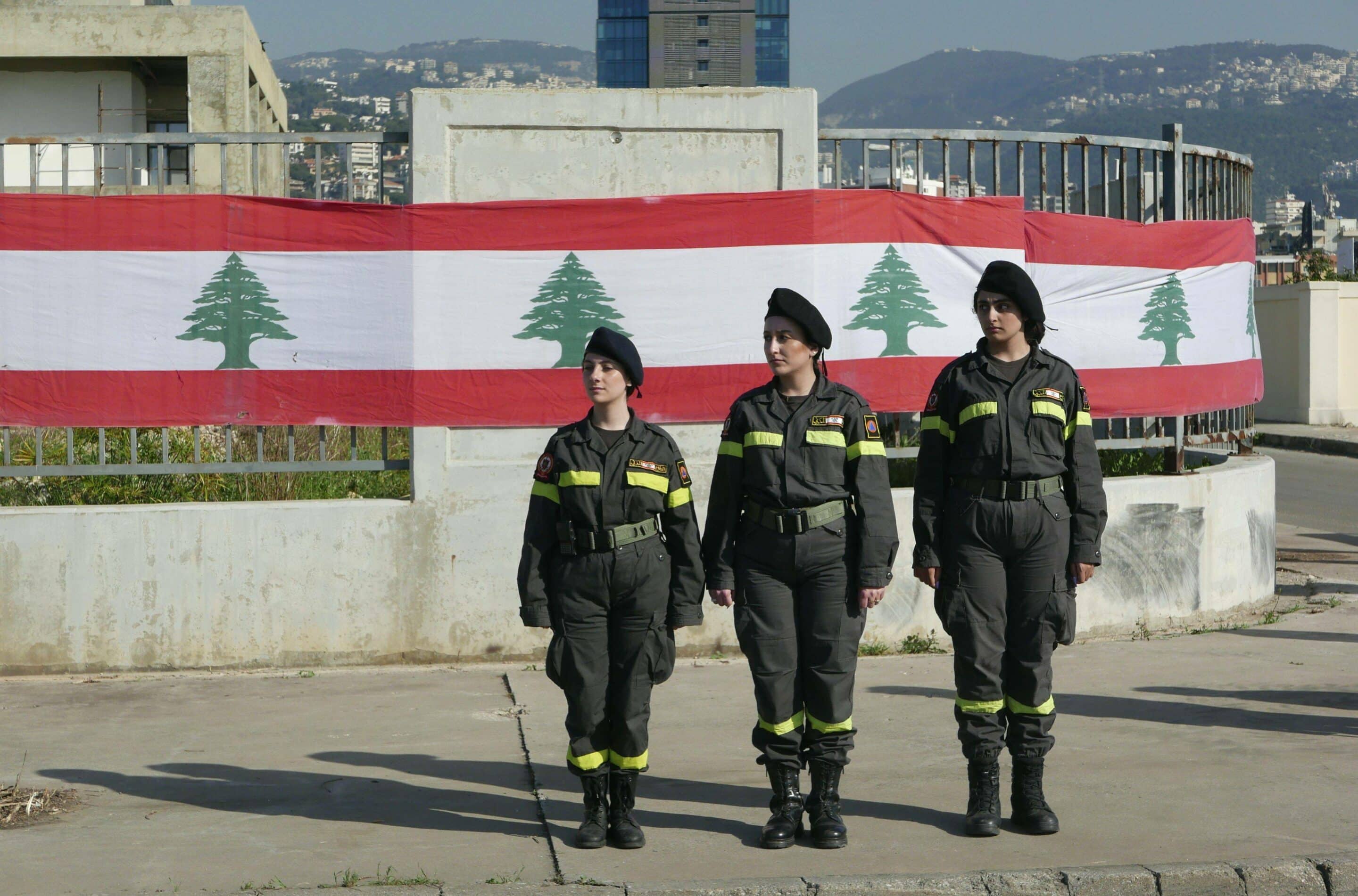 Lebanon marks the International Civil Defence Day in Beirut, Lebanon, on March 1 2024.  The event featured a parade of civil defense teams. (Photo by Elisa Gestri/Sipa USA)/51661380/Elisa Gestri/Sipa USA/2403020409