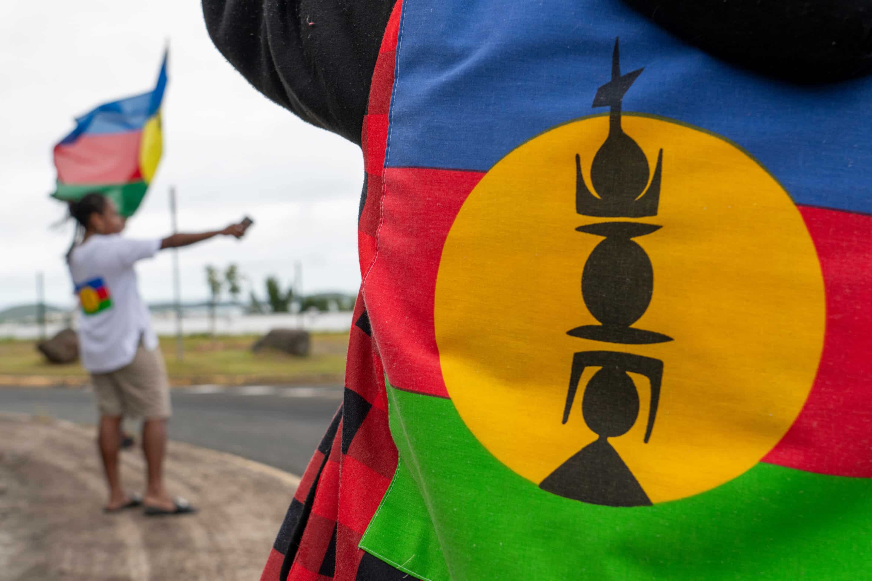 After scenes of violence of "great intensity" including burned vehicles, looted stores and clashes between demonstrators and the police, a curfew was decreed in Noumea, 17,000 kilometers from Paris, as the independentists of the overseas French territory of New Caledonia oppose a constitutional revision they fear will "further minimize the indigenous Kanak people".//JOBNICOLAS_job0090/Credit:NICOLAS JOB/SIPA/2405150836