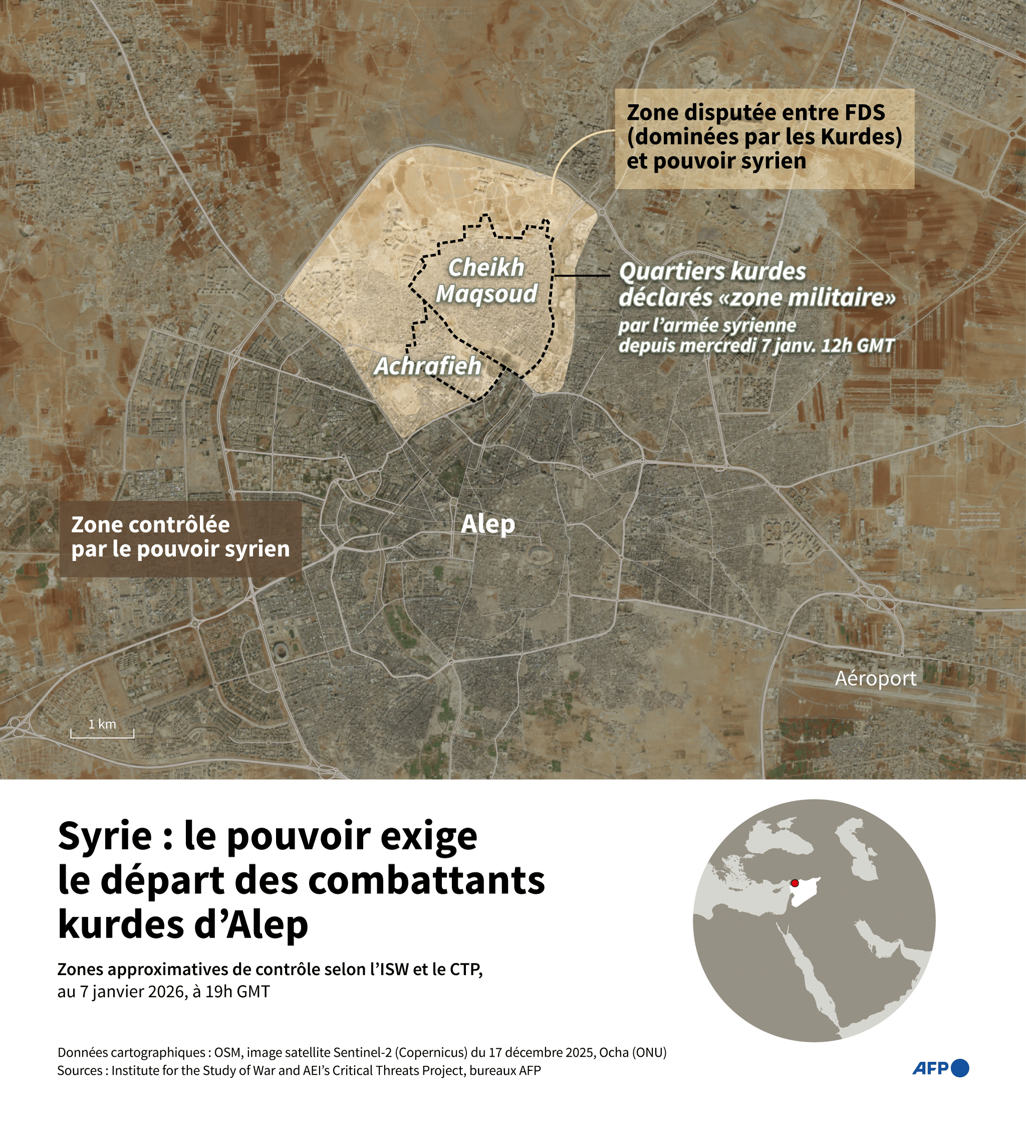 Alep : les Kurdes à l’épreuve de la recentralisation syrienne Alep : les Kurdes à l’épreuve de la recentralisation syrienne