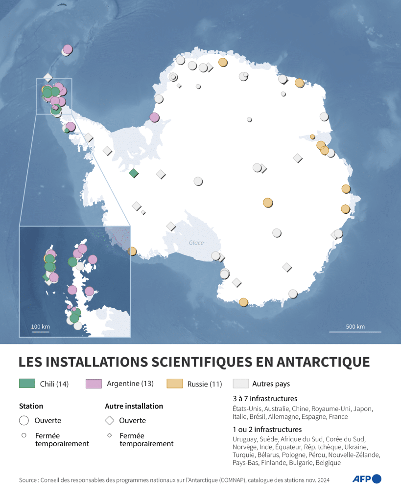 Antarctica: the race for scientific stations