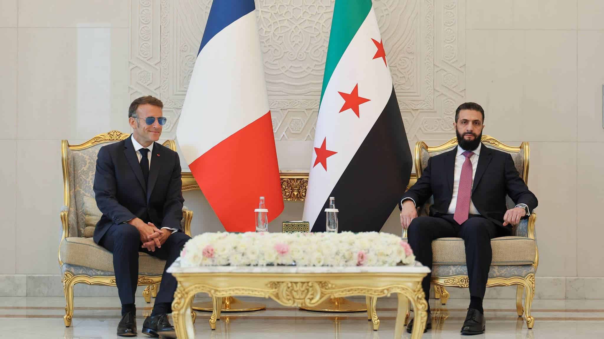 Macron et Chareh vantent un rôle de carrefour énergétique pour la Syrie, malgré le défi sécuritaire Macron et Chareh vantent un rôle de carrefour énergétique pour la Syrie, malgré le défi sécuritaire