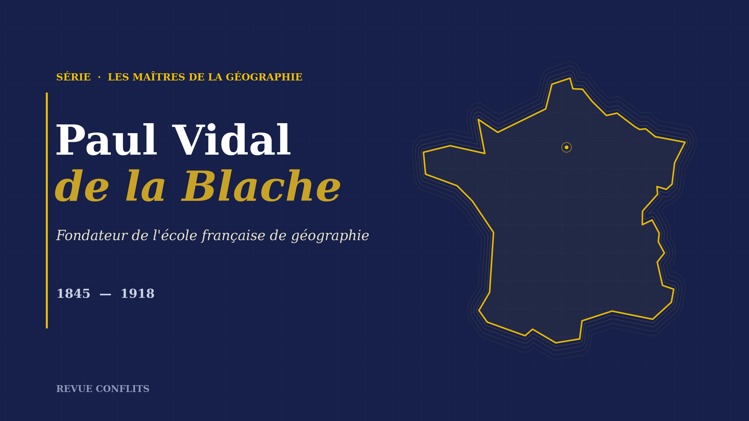 Paul Vidal de la Blache : de la géographie à la géopolitique Paul Vidal de la Blache : de la géographie à la géopolitique
