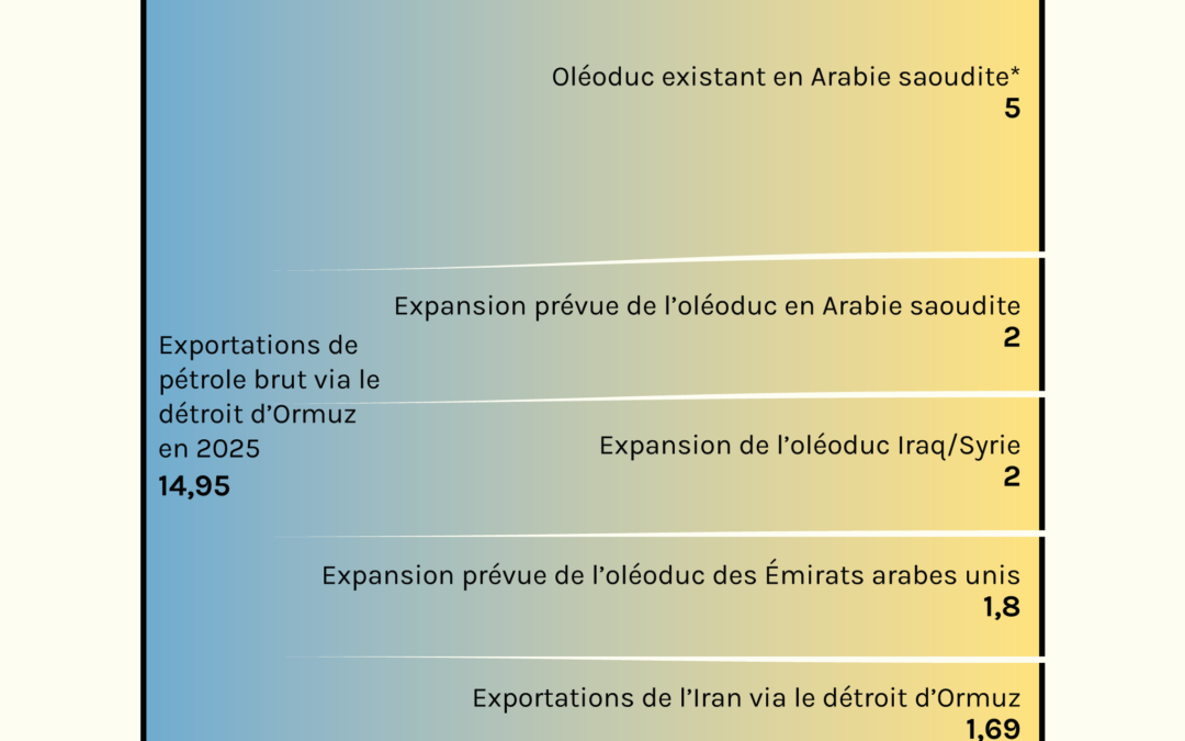 Ormuz en chiffres : ce que les oléoducs peuvent vraiment soulager
